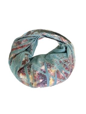 NWT Diesel Grab-D Multicolor Devoré Multicolor Denim Hobo Bag